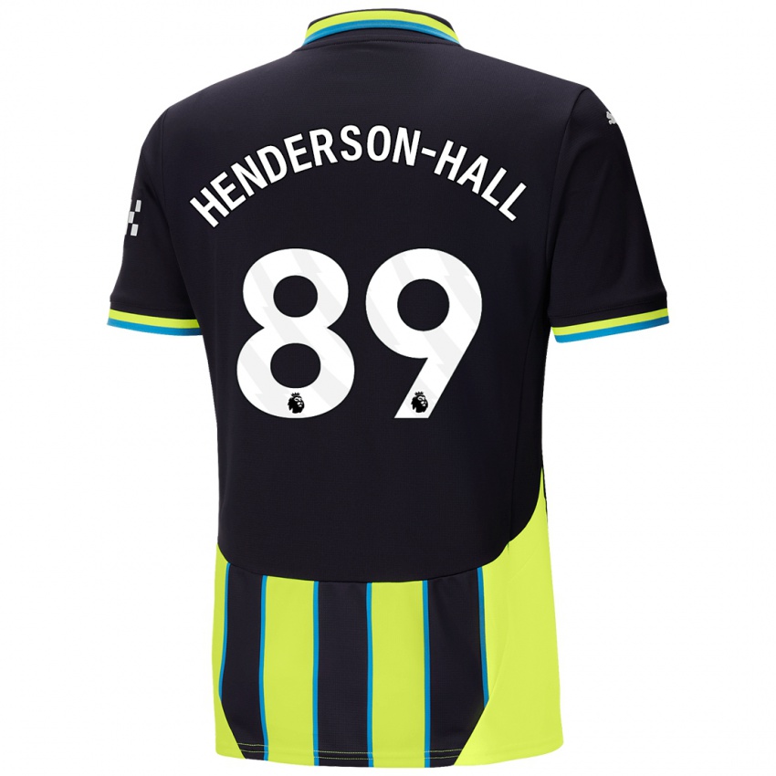 Niño Camiseta Matty Henderson-Hall #89 Azul Amarillo 2ª Equipación 2024/25 La Camisa Perú