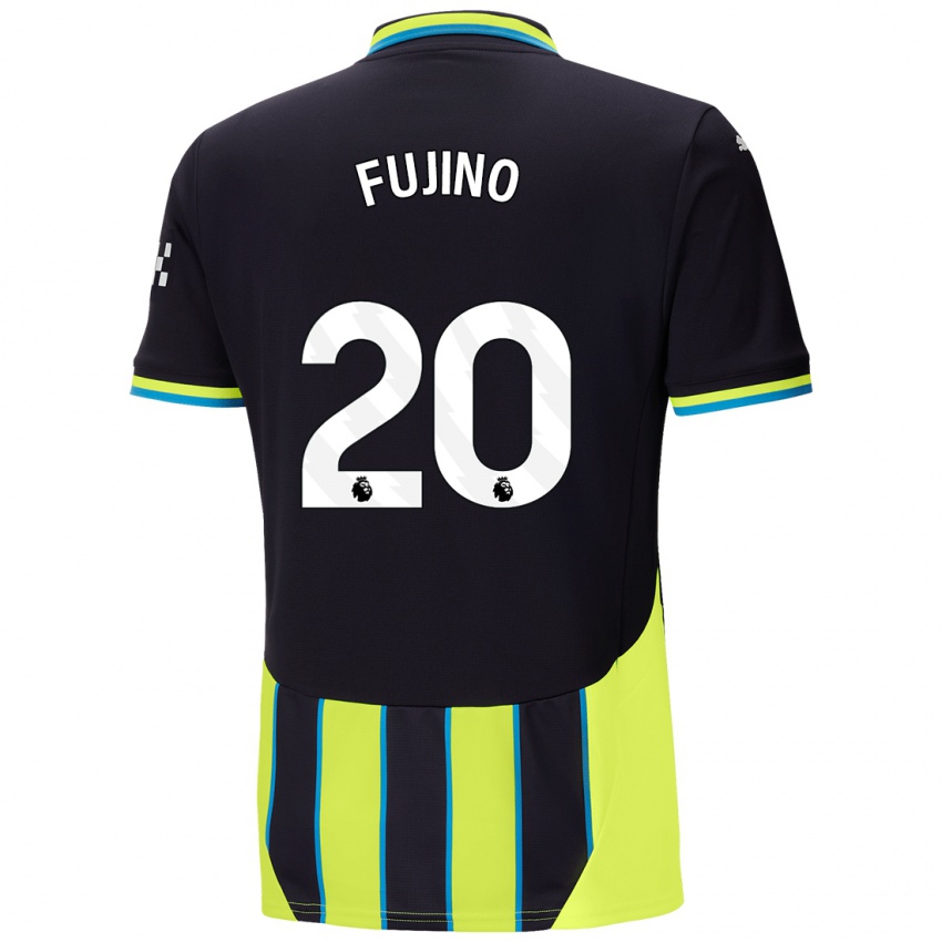 Niño Camiseta Aoba Fujino #20 Azul Amarillo 2ª Equipación 2024/25 La Camisa Perú