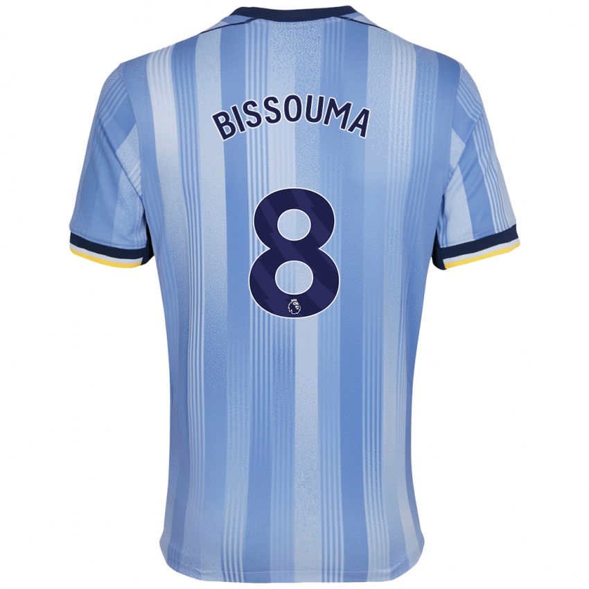 Niño Camiseta Yves Bissouma #8 Azul Claro 2ª Equipación 2024/25 La Camisa Perú