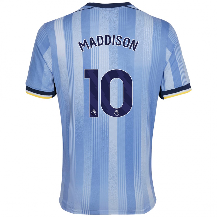 Niño Camiseta James Maddison #10 Azul Claro 2ª Equipación 2024/25 La Camisa Perú