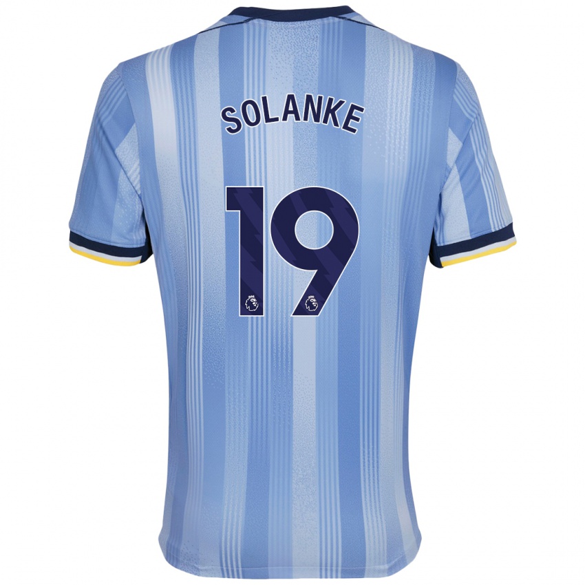 Niño Camiseta Dominic Solanke #19 Azul Claro 2ª Equipación 2024/25 La Camisa Perú