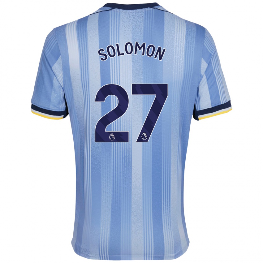 Niño Camiseta Manor Solomon #27 Azul Claro 2ª Equipación 2024/25 La Camisa Perú