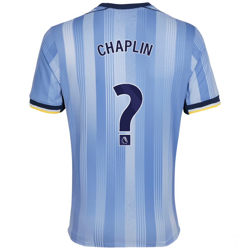 Niño Camiseta Archie Chaplin #0 Azul Claro 2ª Equipación 2024/25 La Camisa Perú