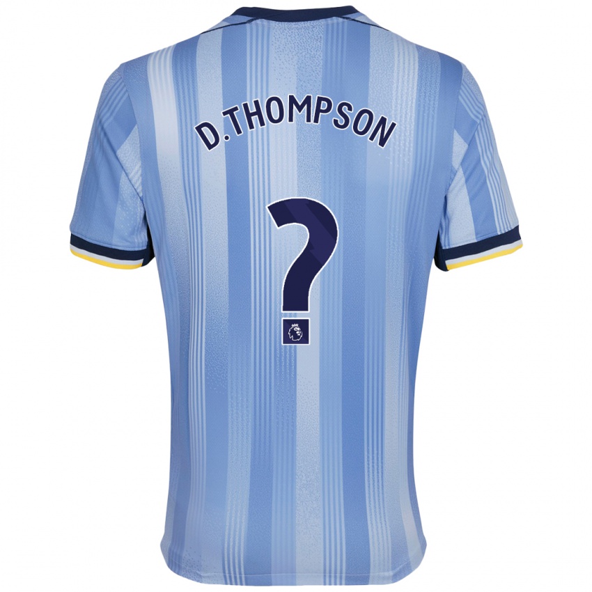 Niño Camiseta Dylan Thompson #0 Azul Claro 2ª Equipación 2024/25 La Camisa Perú