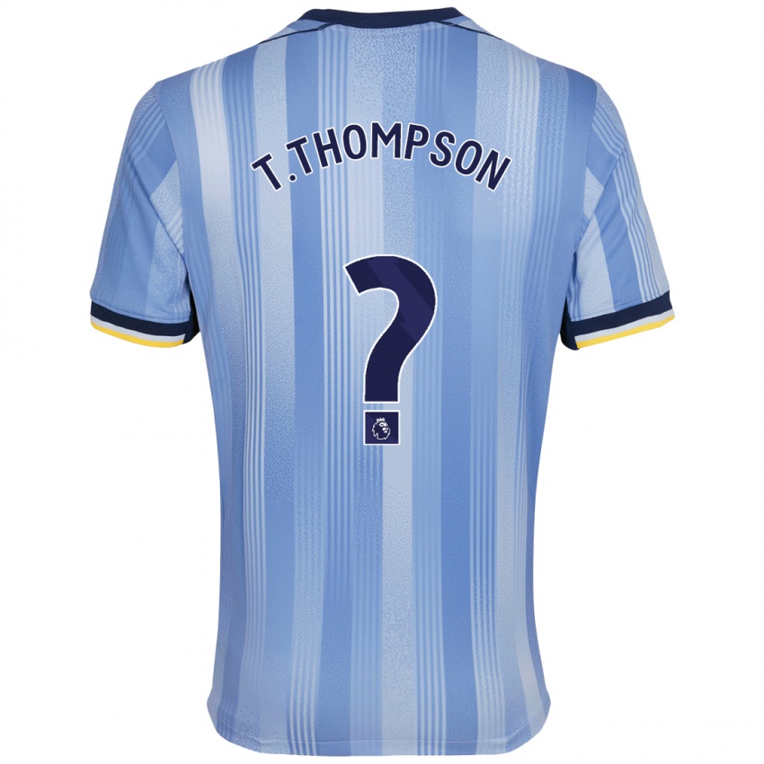 Niño Camiseta Tynan Thompson #0 Azul Claro 2ª Equipación 2024/25 La Camisa Perú