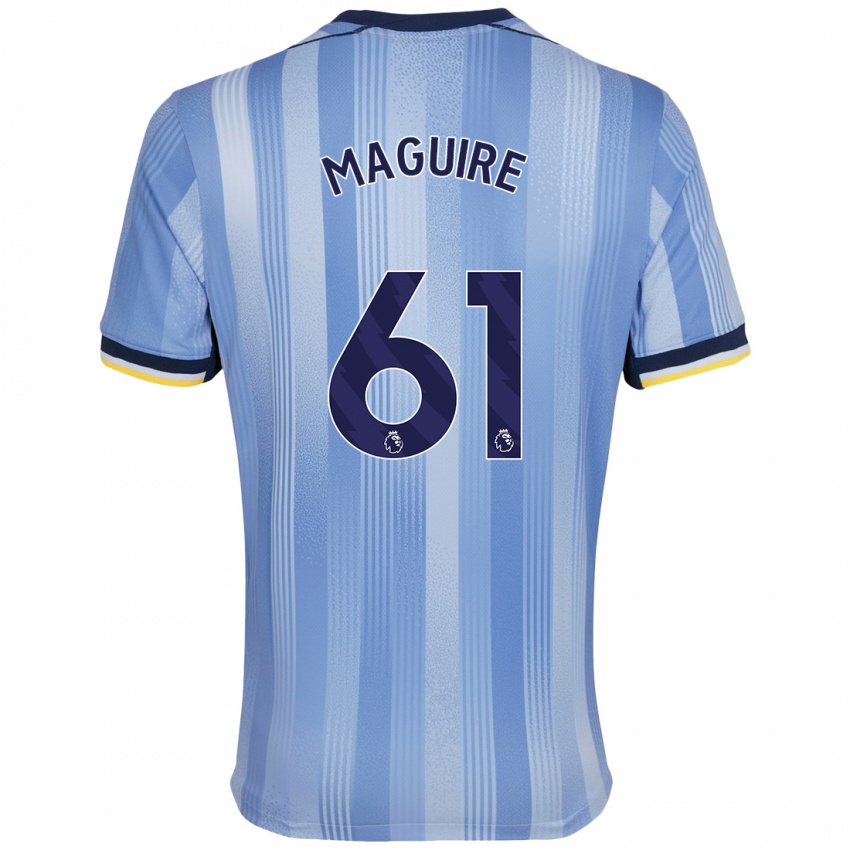 Niño Camiseta Aaron Maguire #61 Azul Claro 2ª Equipación 2024/25 La Camisa Perú