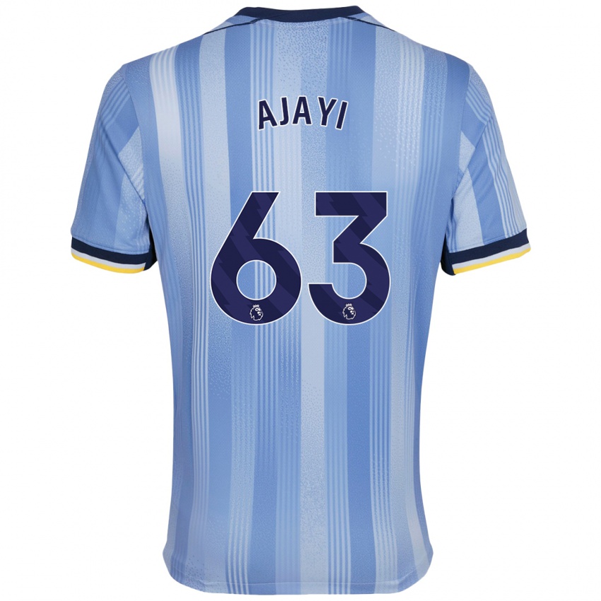 Niño Camiseta Damola Ajayi #63 Azul Claro 2ª Equipación 2024/25 La Camisa Perú