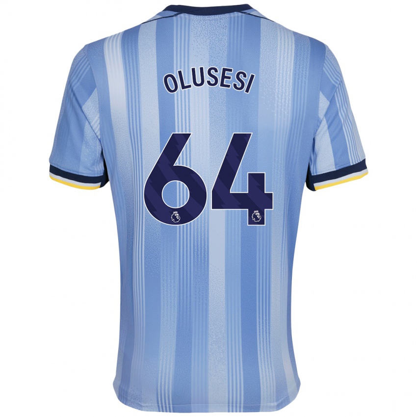 Niño Camiseta Callum Olusesi #64 Azul Claro 2ª Equipación 2024/25 La Camisa Perú