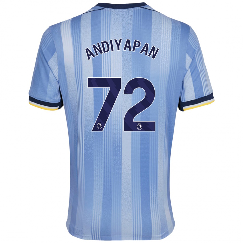 Niño Camiseta William Andiyapan #72 Azul Claro 2ª Equipación 2024/25 La Camisa Perú