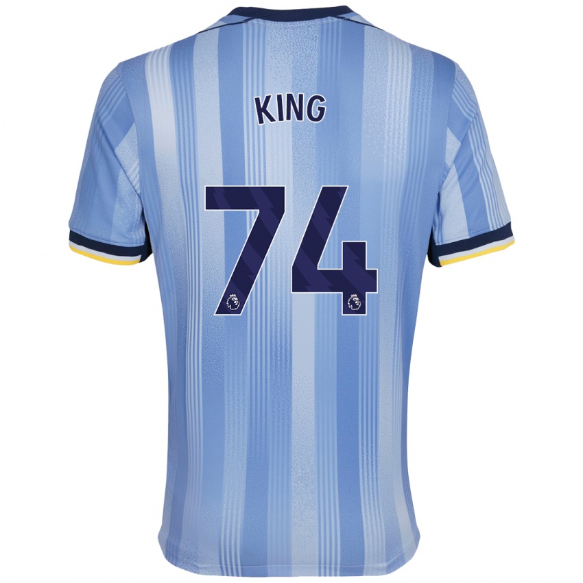 Niño Camiseta Maeson King #74 Azul Claro 2ª Equipación 2024/25 La Camisa Perú