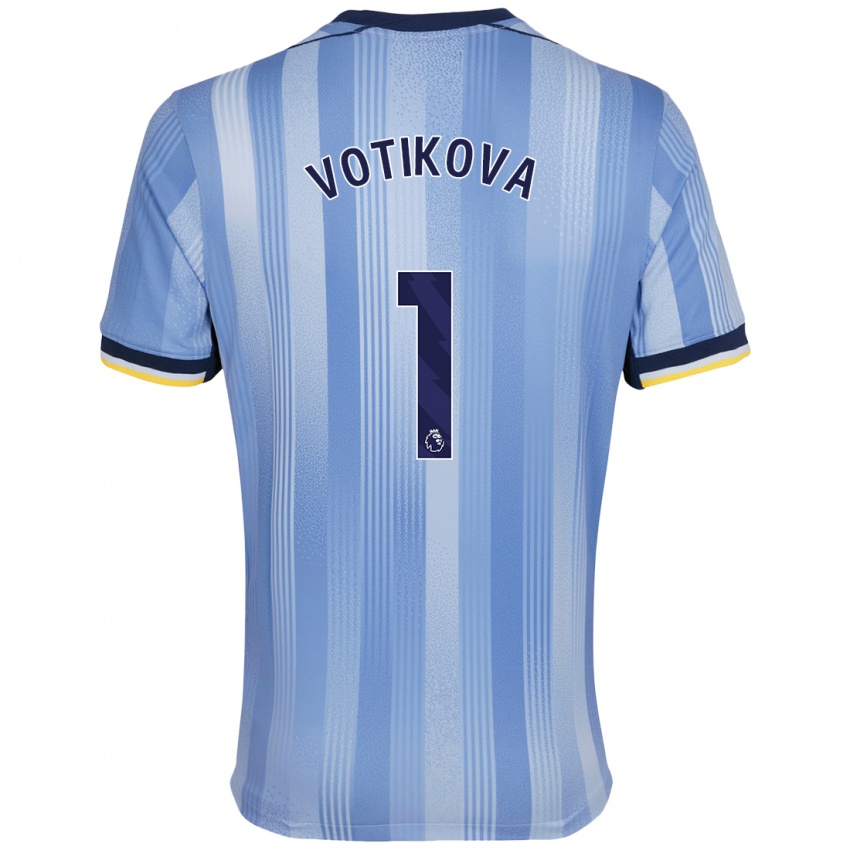 Niño Camiseta Barbora Votíková #1 Azul Claro 2ª Equipación 2024/25 La Camisa Perú