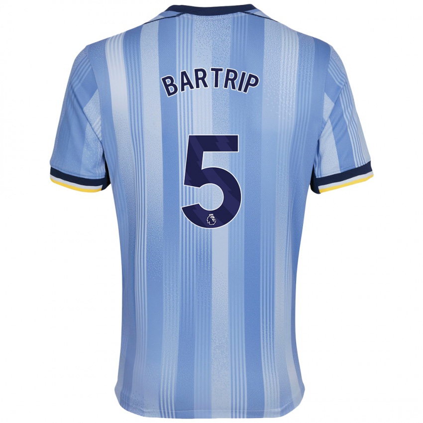 Niño Camiseta Molly Bartrip #5 Azul Claro 2ª Equipación 2024/25 La Camisa Perú