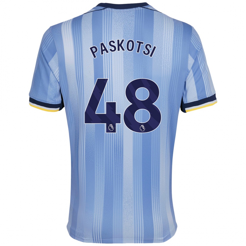 Niño Camiseta Maksim Paskotsi #48 Azul Claro 2ª Equipación 2024/25 La Camisa Perú