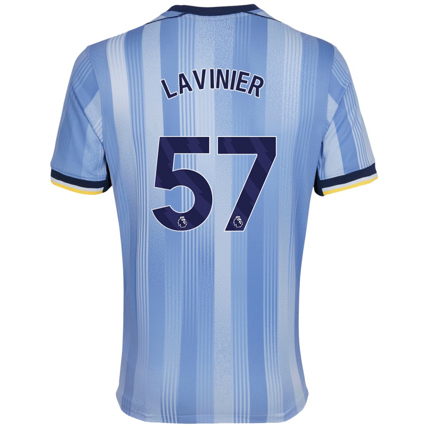 Niño Camiseta Marcel Lavinier #57 Azul Claro 2ª Equipación 2024/25 La Camisa Perú