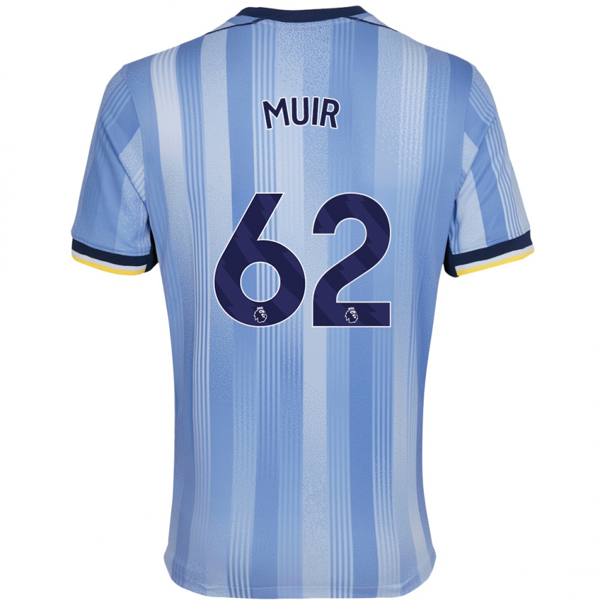 Niño Camiseta Marqes Muir #62 Azul Claro 2ª Equipación 2024/25 La Camisa Perú