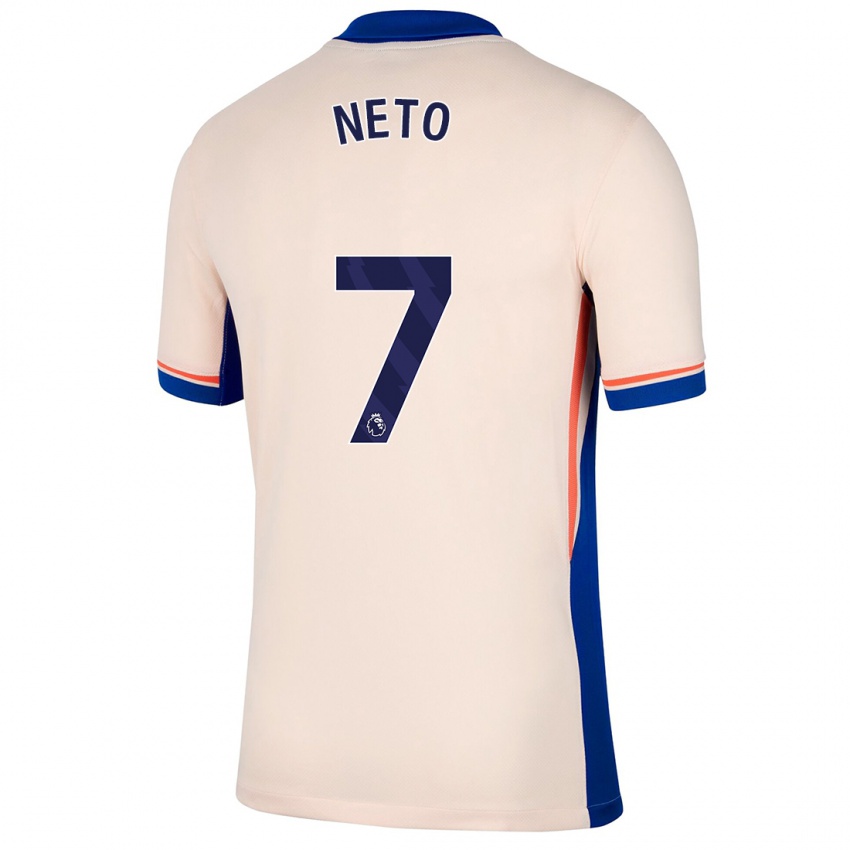 Niño Camiseta Pedro Neto #7 Beige Claro 2ª Equipación 2024/25 La Camisa Perú