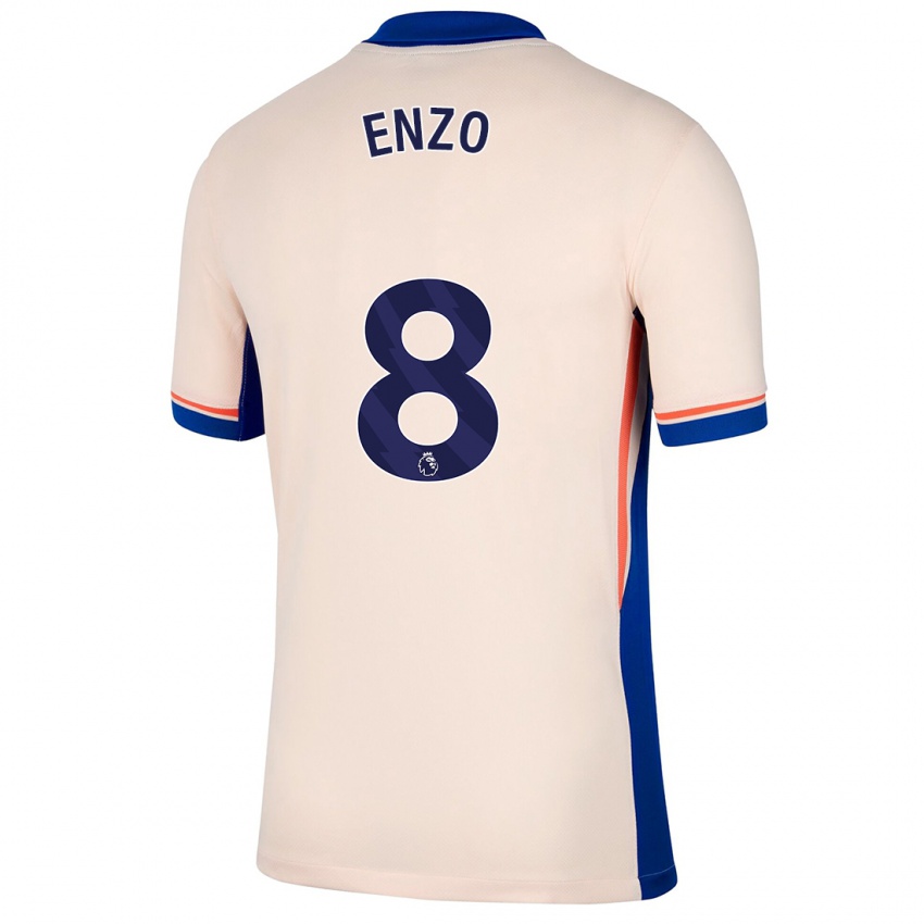 Niño Camiseta Enzo Fernández #8 Beige Claro 2ª Equipación 2024/25 La Camisa Perú