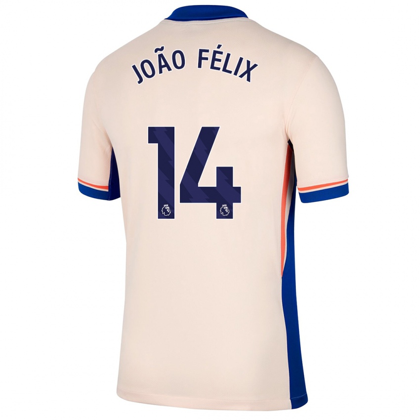 Niño Camiseta Joao Felix #14 Beige Claro 2ª Equipación 2024/25 La Camisa Perú