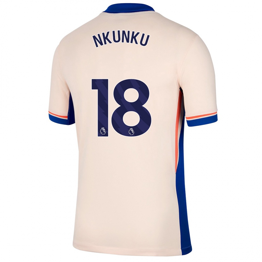 Niño Camiseta Christopher Nkunku #18 Beige Claro 2ª Equipación 2024/25 La Camisa Perú