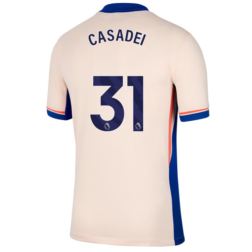 Niño Camiseta Cesare Casadei #31 Beige Claro 2ª Equipación 2024/25 La Camisa Perú