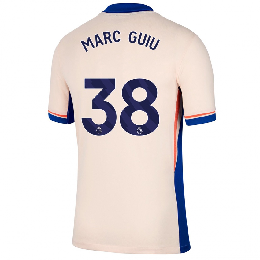 Niño Camiseta Marc Guiu #38 Beige Claro 2ª Equipación 2024/25 La Camisa Perú