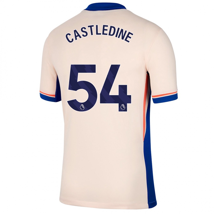 Niño Camiseta Leo Castledine #54 Beige Claro 2ª Equipación 2024/25 La Camisa Perú