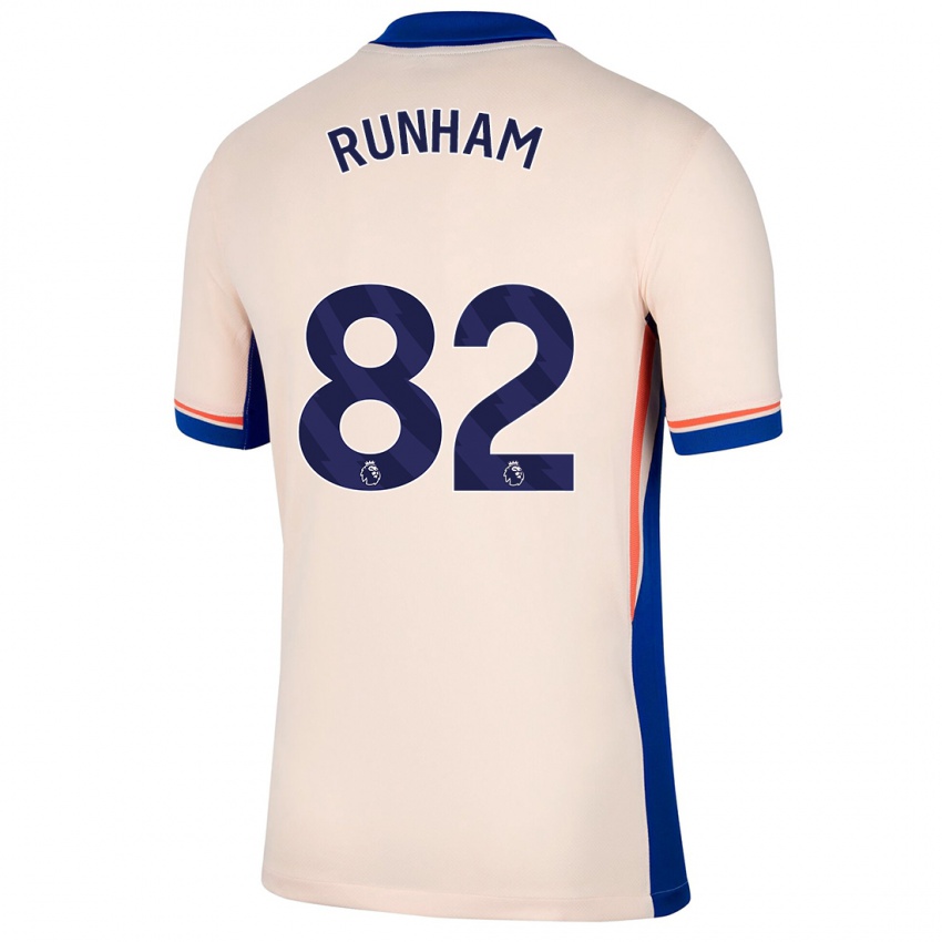 Niño Camiseta Frankie Runham #82 Beige Claro 2ª Equipación 2024/25 La Camisa Perú