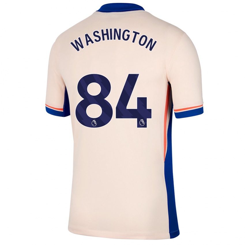 Niño Camiseta Marcell Washington #84 Beige Claro 2ª Equipación 2024/25 La Camisa Perú