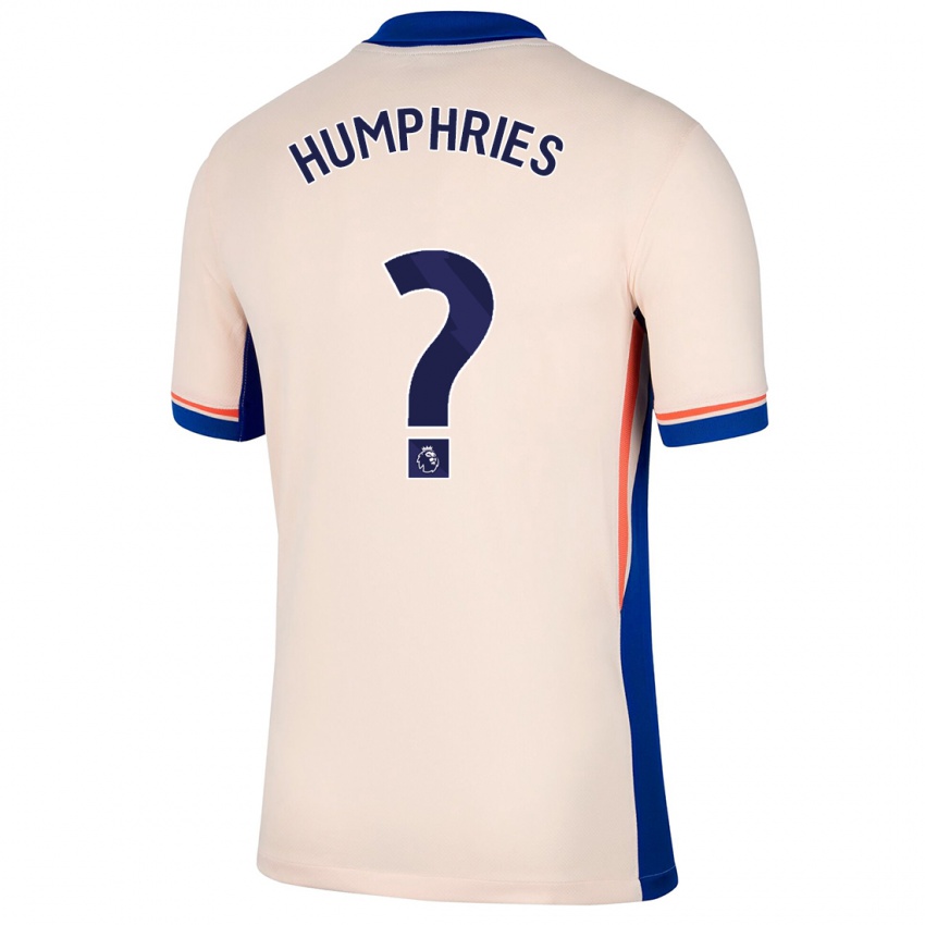 Niño Camiseta Greta Humphries #0 Beige Claro 2ª Equipación 2024/25 La Camisa Perú