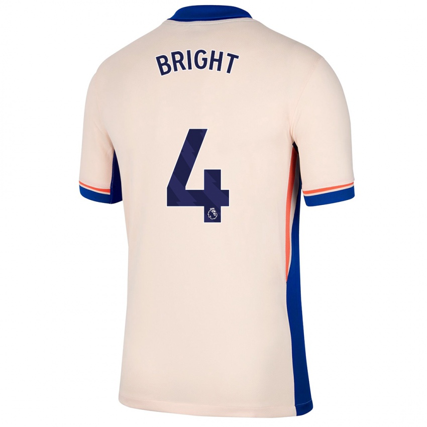 Niño Camiseta Millie Bright #4 Beige Claro 2ª Equipación 2024/25 La Camisa Perú