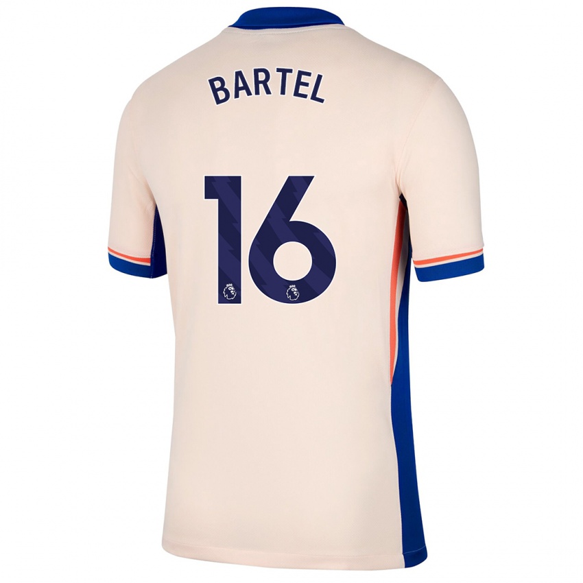 Niño Camiseta Júlia Bartel #16 Beige Claro 2ª Equipación 2024/25 La Camisa Perú