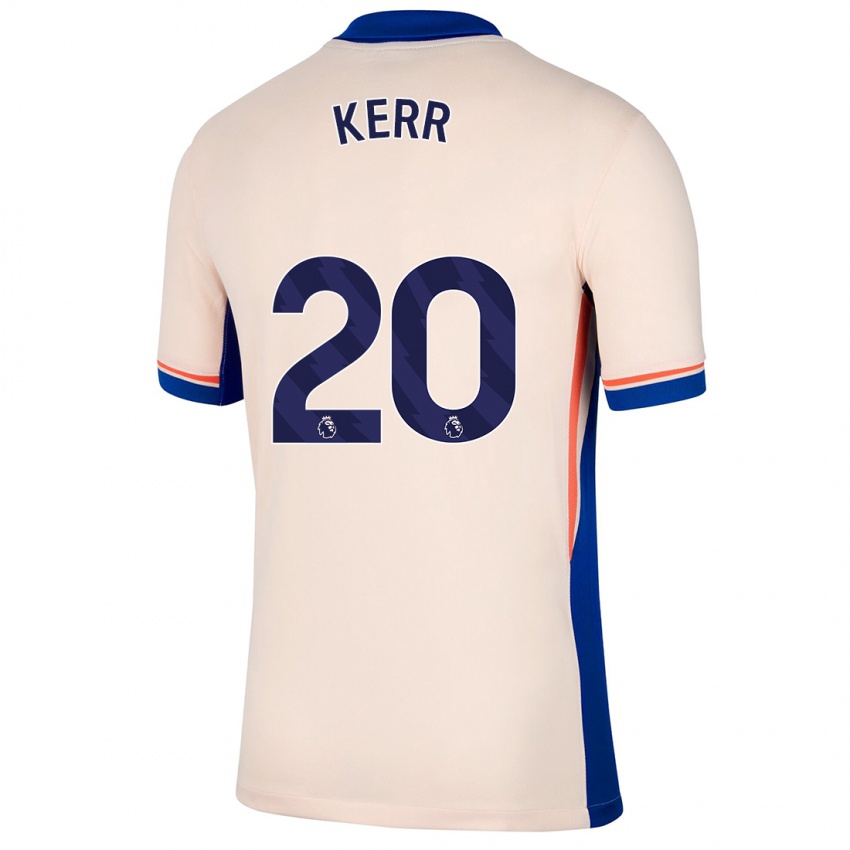 Niño Camiseta Sam Kerr #20 Beige Claro 2ª Equipación 2024/25 La Camisa Perú