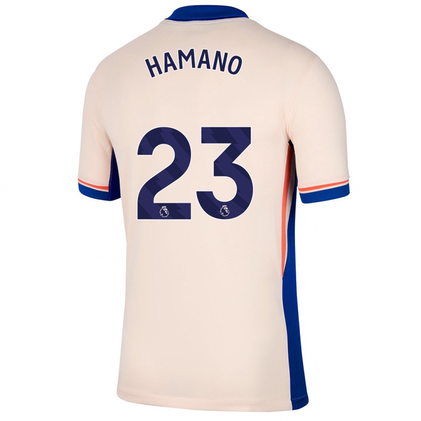 Niño Camiseta Maika Hamano #23 Beige Claro 2ª Equipación 2024/25 La Camisa Perú