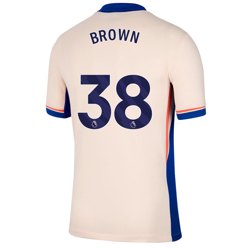 Niño Camiseta Cerys Brown #38 Beige Claro 2ª Equipación 2024/25 La Camisa Perú