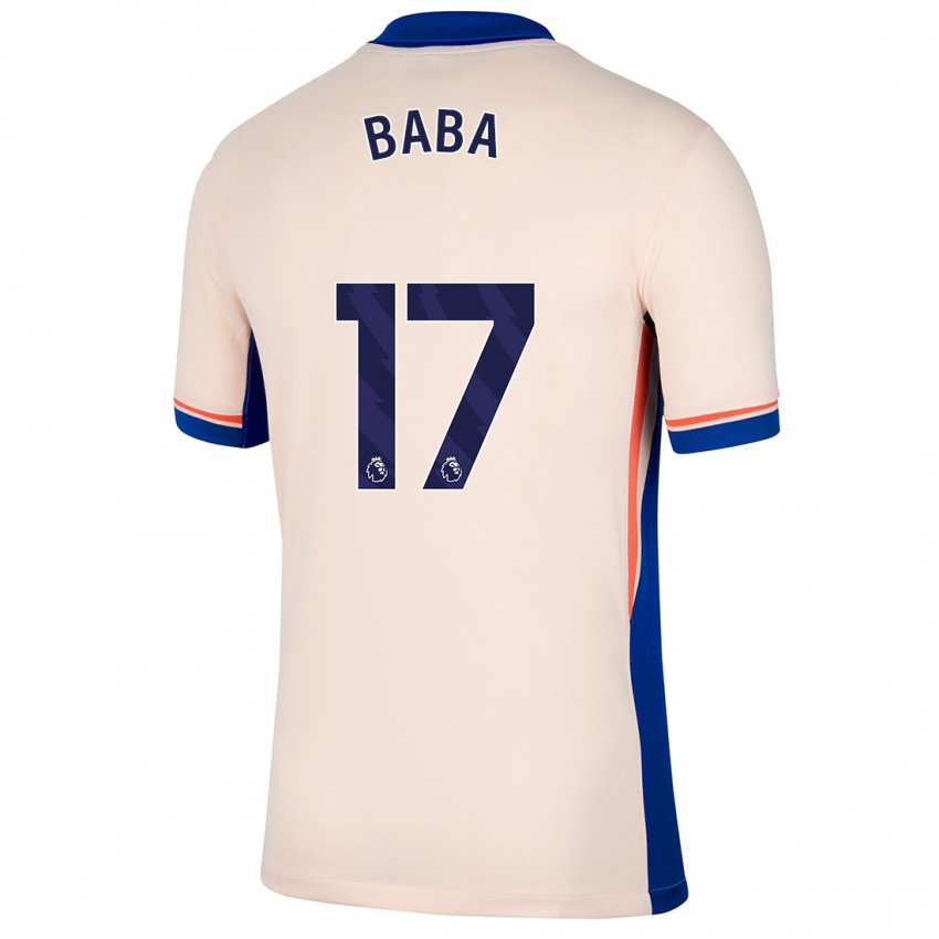 Niño Camiseta Abdul-Rahman Baba #17 Beige Claro 2ª Equipación 2024/25 La Camisa Perú