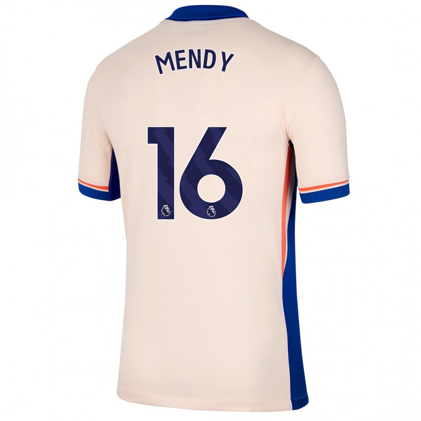 Niño Camiseta Edouard Mendy #16 Beige Claro 2ª Equipación 2024/25 La Camisa Perú