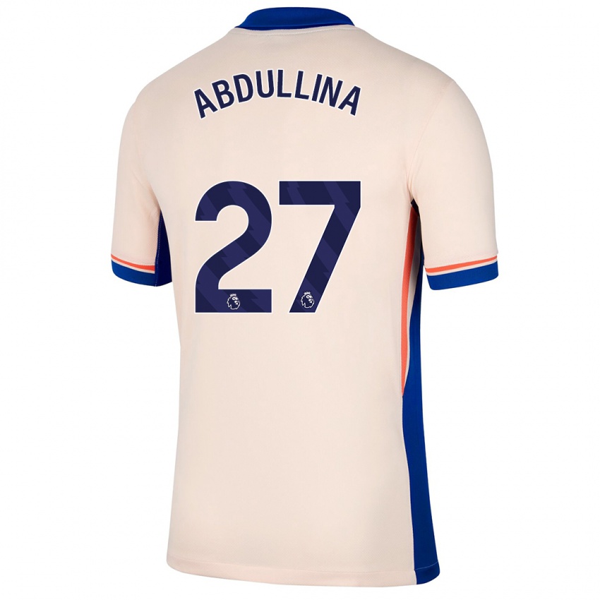 Niño Camiseta Alsu Abdullina #27 Beige Claro 2ª Equipación 2024/25 La Camisa Perú