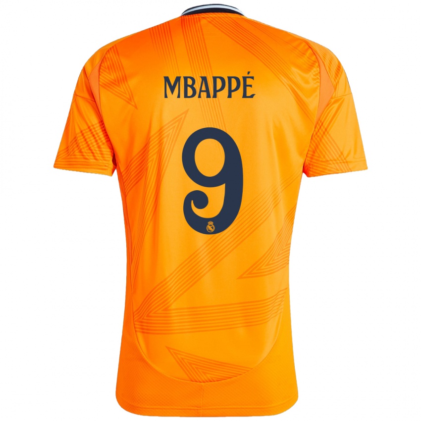 Niño Camiseta Kylian Mbappe #9 Naranja 2ª Equipación 2024/25 La Camisa Perú