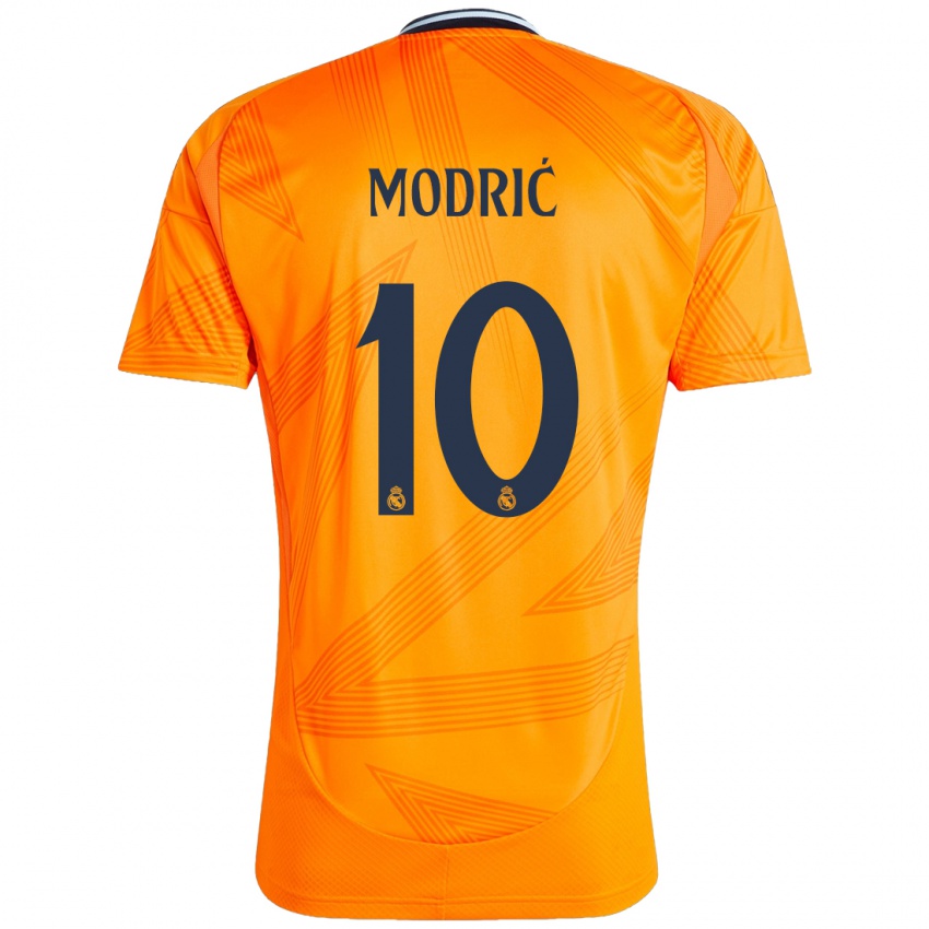 Niño Camiseta Luka Modric #10 Naranja 2ª Equipación 2024/25 La Camisa Perú