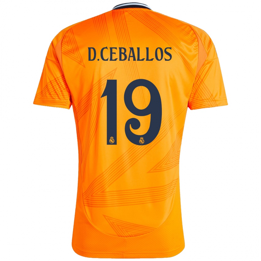 Niño Camiseta Dani Ceballos #19 Naranja 2ª Equipación 2024/25 La Camisa Perú