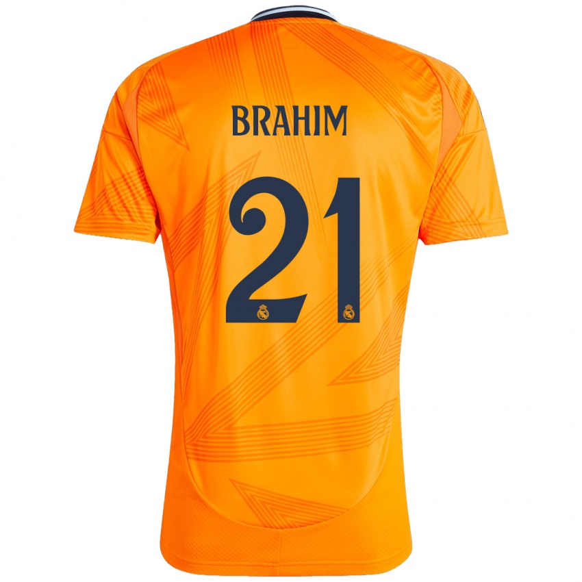 Niño Camiseta Brahim Diaz #21 Naranja 2ª Equipación 2024/25 La Camisa Perú