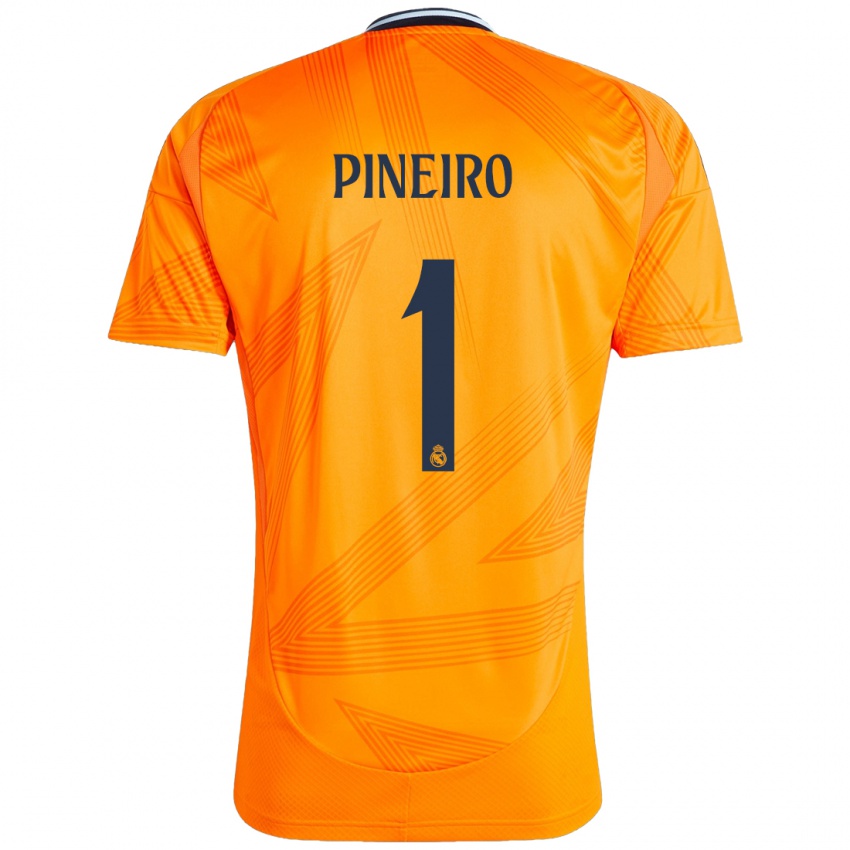 Niño Camiseta Diego Pineiro #1 Naranja 2ª Equipación 2024/25 La Camisa Perú