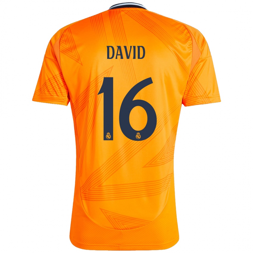 Niño Camiseta Antonio David #16 Naranja 2ª Equipación 2024/25 La Camisa Perú