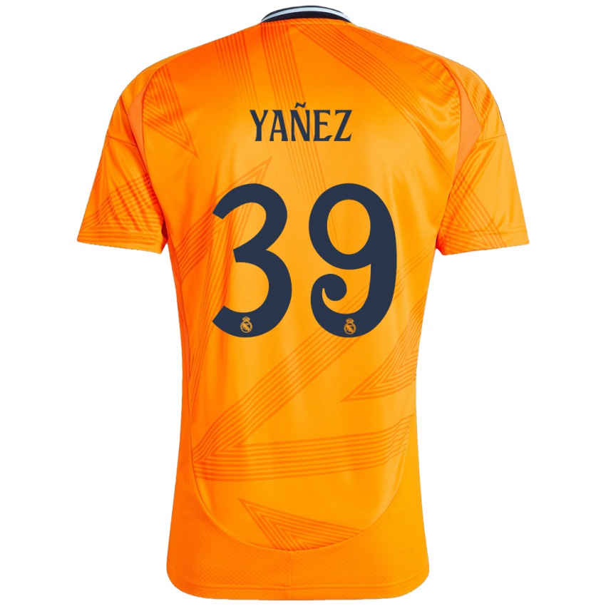 Niño Camiseta Daniel Yañez #39 Naranja 2ª Equipación 2024/25 La Camisa Perú