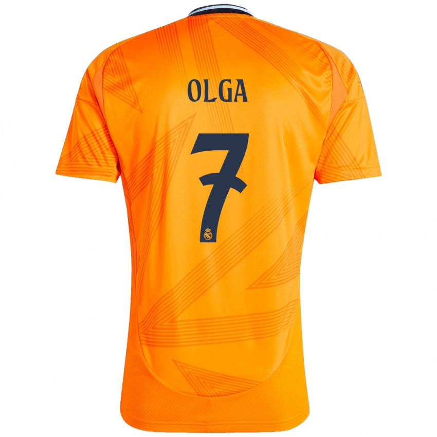 Niño Camiseta Olga Carmona #7 Naranja 2ª Equipación 2024/25 La Camisa Perú