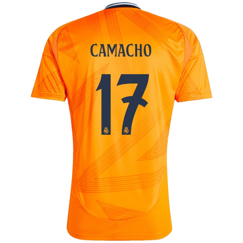 Niño Camiseta Carla Camacho #17 Naranja 2ª Equipación 2024/25 La Camisa Perú