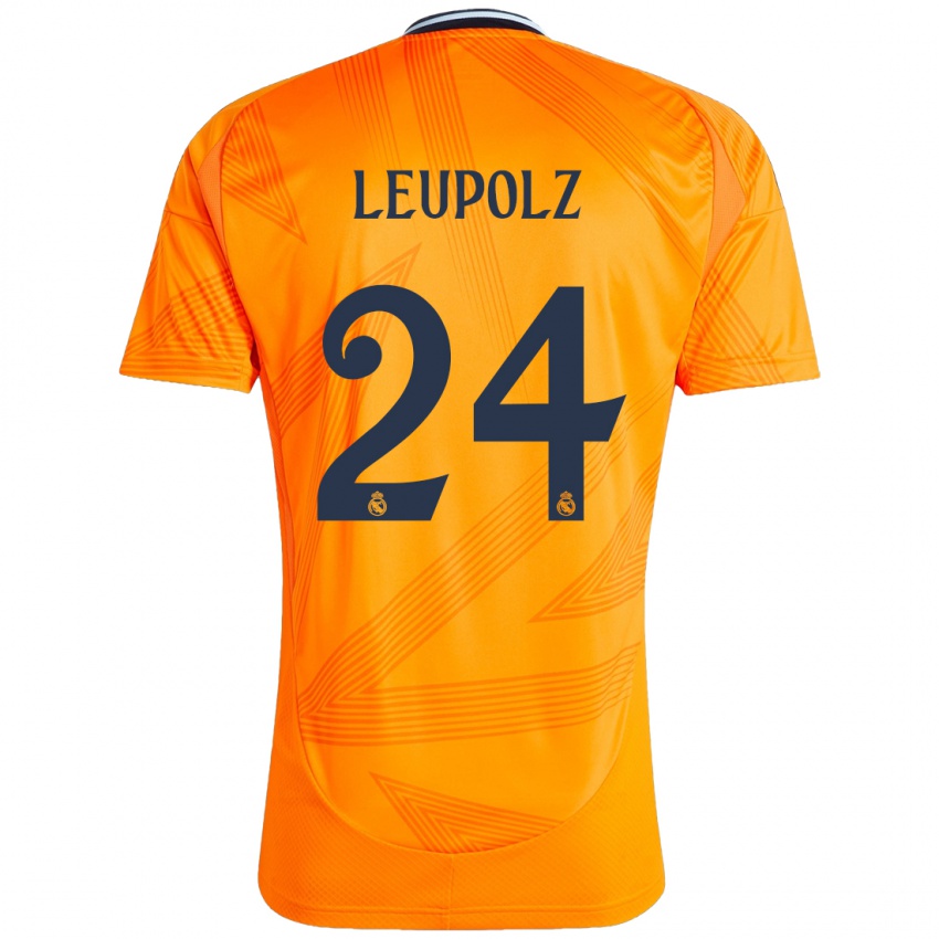 Niño Camiseta Melanie Leupolz #24 Naranja 2ª Equipación 2024/25 La Camisa Perú