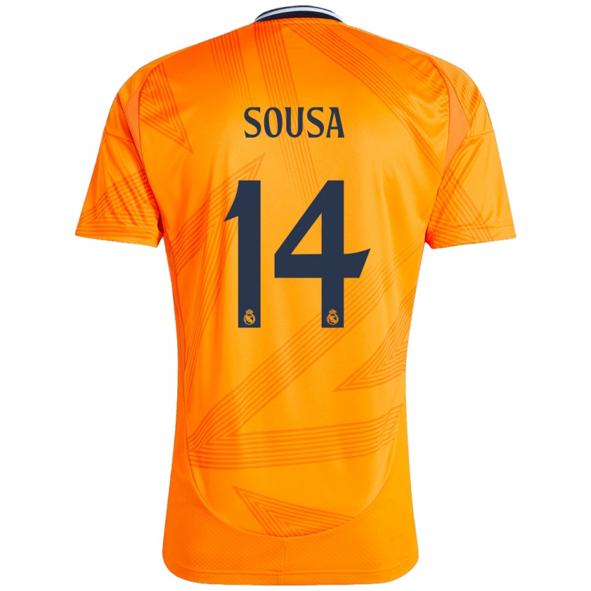 Niño Camiseta Kathellen Sousa #14 Naranja 2ª Equipación 2024/25 La Camisa Perú