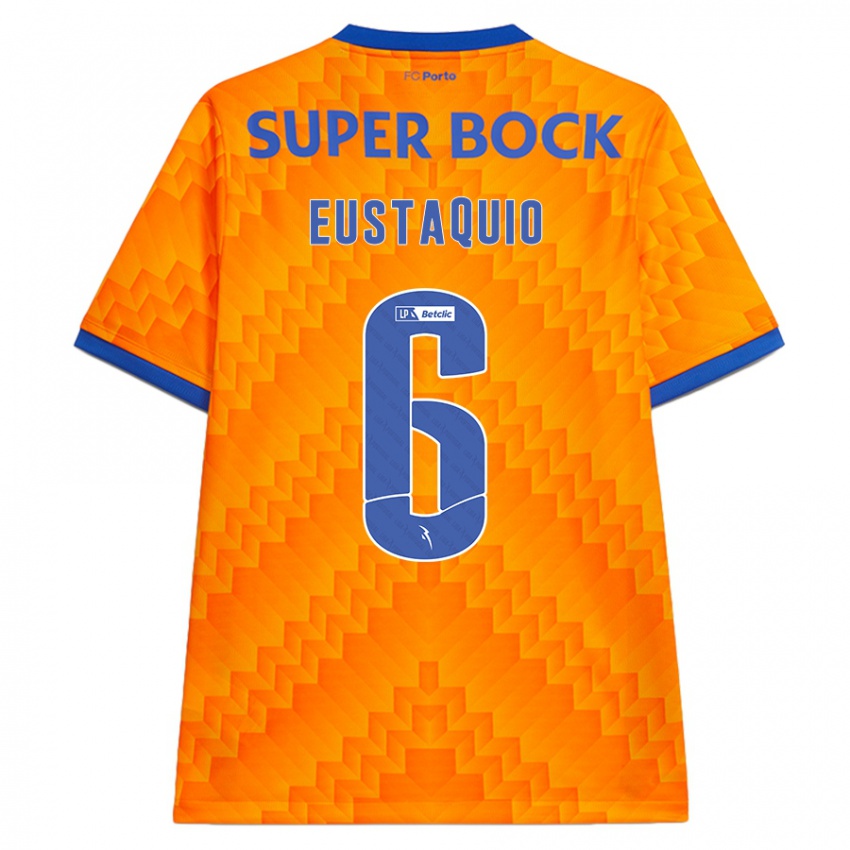 Niño Camiseta Stephen Eustaquio #6 Naranja 2ª Equipación 2024/25 La Camisa Perú