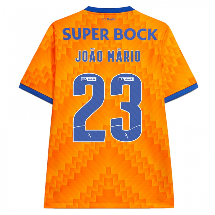 Niño Camiseta Joao Mario #23 Naranja 2ª Equipación 2024/25 La Camisa Perú